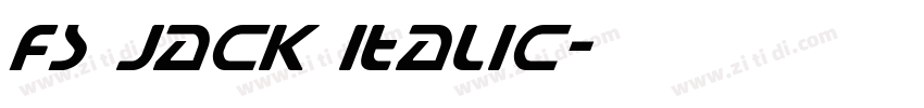 FS Jack Italic字体转换 FS Jack Italic字体转换